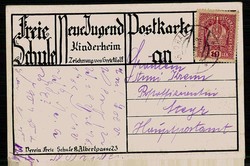 Kunst/Werbekarte für die freie Schule 'Neue Jugend', herausgegeben ...