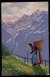 Thematik-Karte 'Berufe', hier 'Schwere Bürde', gelaufen Haag in ...