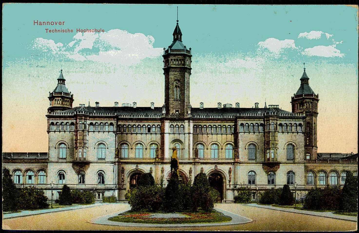 Hannover - Technische Hochschule, gelaufen Oktober 1914. Gute ...