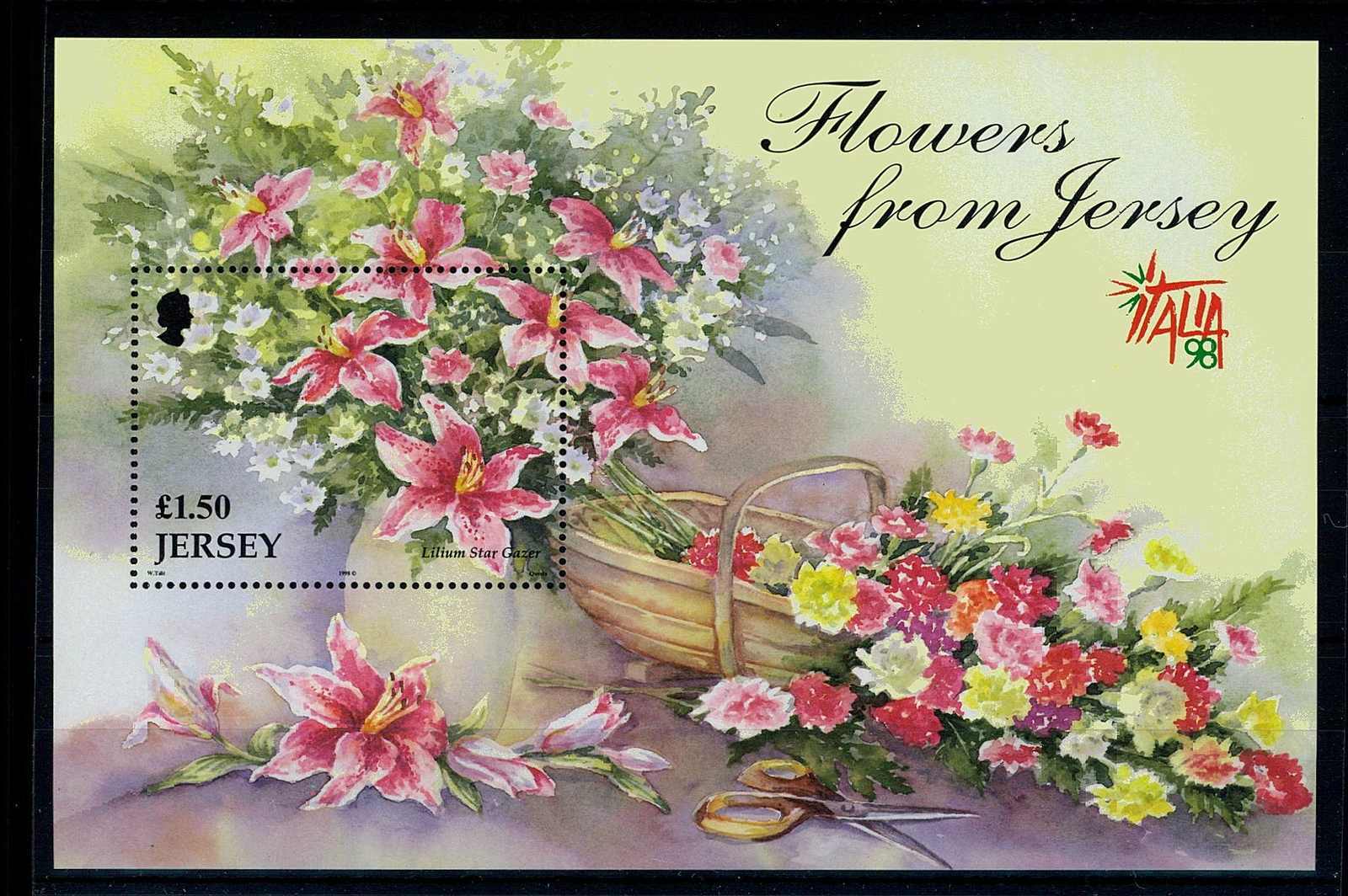 Blumen-Block 1998, Erhaltung einwandfrei.