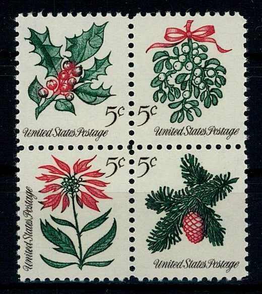 Weihnachts-Zusammendruck 1964, postfrisch.