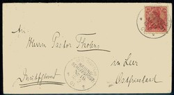 Deutsche Marine-Schiffspost 1901, MSP-Nr. 19, S.M.S. Schulschiff ...