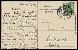 Hannover - Partie am Pferdeturm, gelaufen Juni 1908 nach Bad Pyrmont, ...