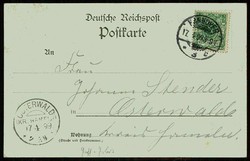 Lithokarte 'Gruß vom Germania-Garten Kirchrode bei Hannover', ...