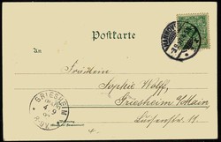 Lithokarte 'Gruss aus Hannover', gelaufen September 1897 nach ...