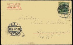 Hannover - Osterstraße, gelaufen Mai 1903, vs. kl. Klebespur, gute ...