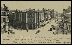 Hannover - Georgstraße mit Hannoverscher Bank, gelaufen per Bahnpost ...