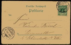 Lithokarte 'Gruß aus Herrenhausen Hotel & Pension Schlossgarten', M. ...
