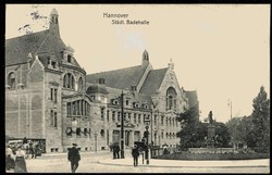 Hannover - Städtische Badehalle, gelaufen Dezember 1905 nach Köln. ...