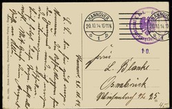 Hannover - Technische Hochschule, gelaufen Oktober 1914. Gute ...