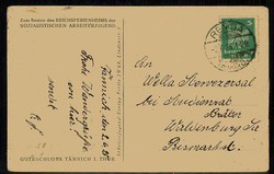 Spendenkarte für das Reichsferienheim der Sozialistischen ...