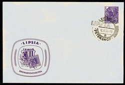 6 Pf. Fünfjahrplan-Sonderumschlag zur Briefmarkenausstellung Leipzig ...