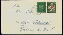 Deutsches Museum und Rotes Kreuz 1953 als portogerechte MiF auf ...