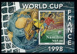 Fussballweltmeisterschaft-Block 1998, postfrisch. Alter Preis: 3,00€