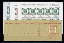 AMPHILEX 1967 im Kleinbogensatz mit Eintrittskarten, tadellos ...