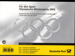 Sporthilfe Olympische Winterspiele-Heftchen 2002, sauber gest.