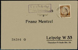 Lausnitz über Pößneck, Landpoststempel / Posthilfstellenstempel ...
