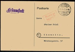 1291: Gebühr bezahlt, Belege 45-48, Notmaßnahmen