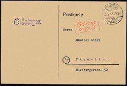1291: Gebühr bezahlt, Belege 45-48, Notmaßnahmen