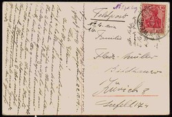 Kriegsweihnachts-Karte aus dem I. WK, gelaufen, gute Erhaltung.