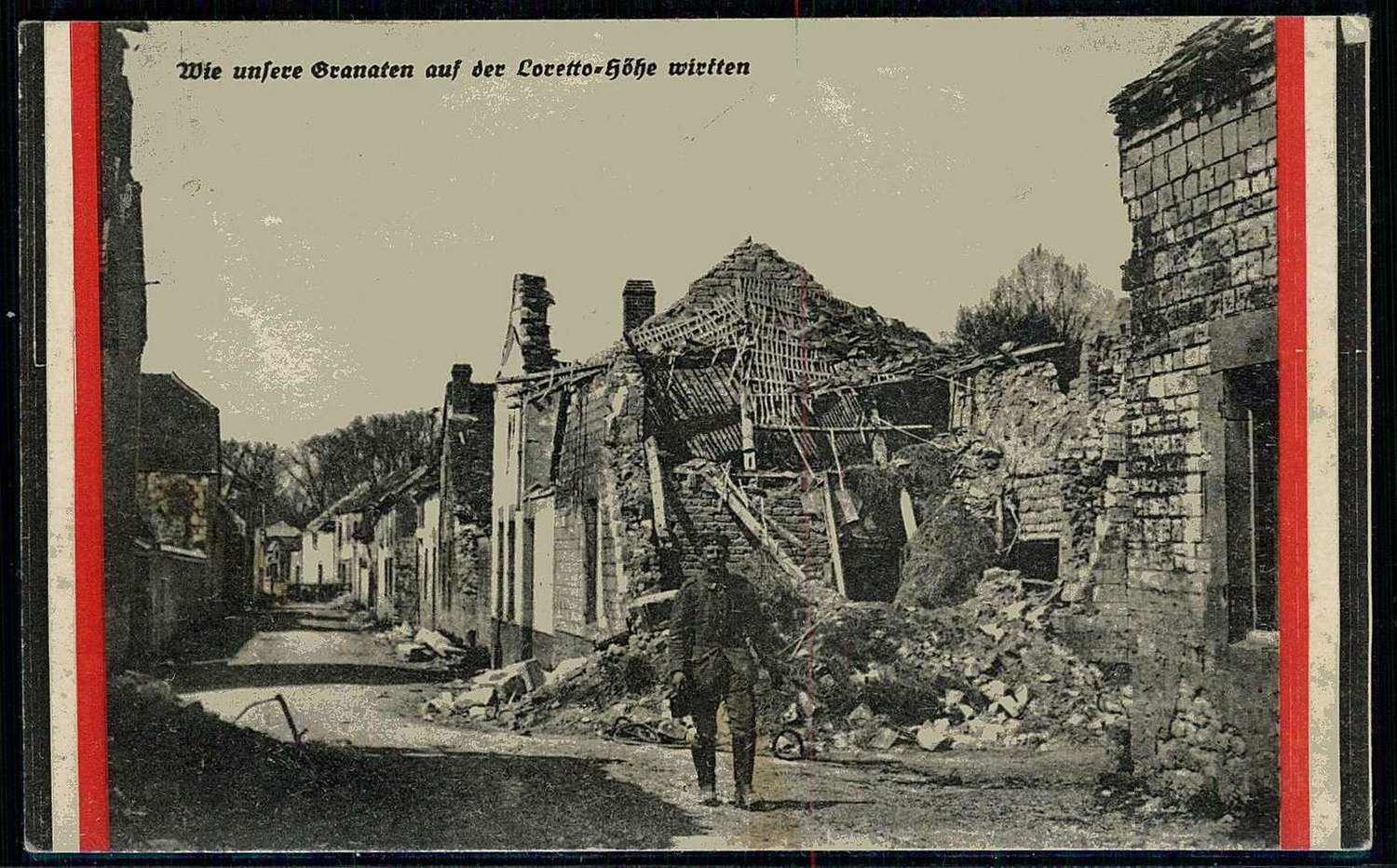 I. WK, Ereignis/Thematik-Karte aus dem Jahr 1914/18, hier 'Wie unsere ...