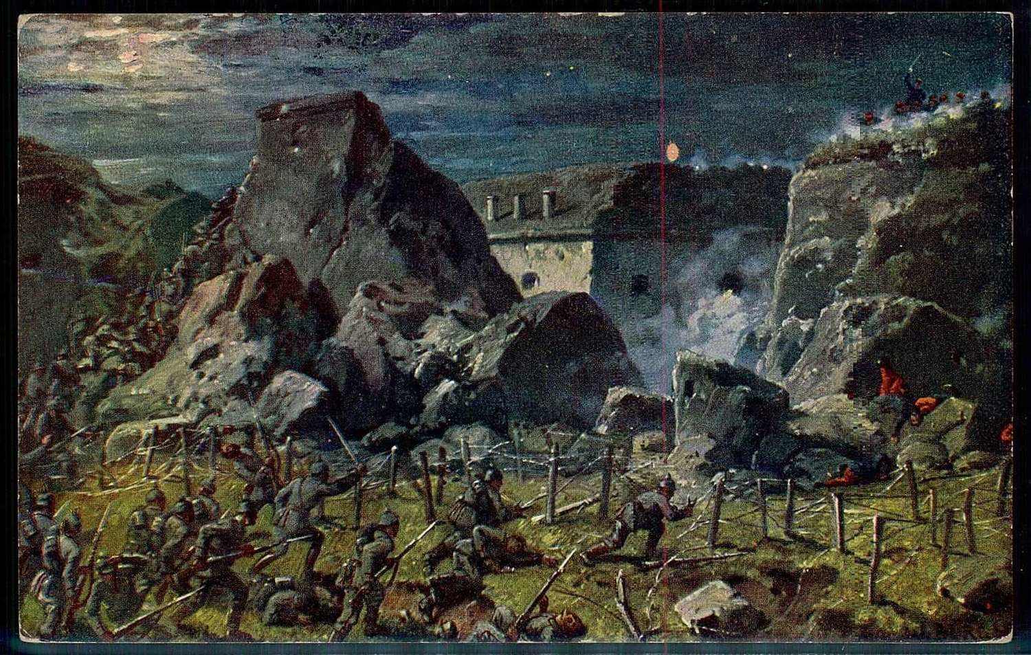 I. WK, Ereignis/Thematik-Karte aus der Zeit 1914 bis 1918, hier 'St. ...