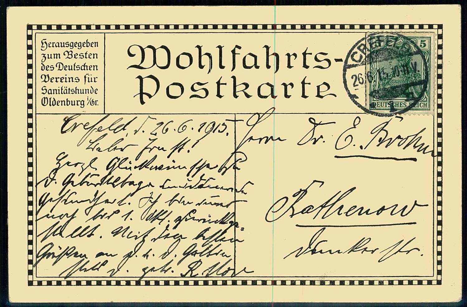 Gedenk-/Erinnerungskarte an den Generalfeldmarschall Paul von ...