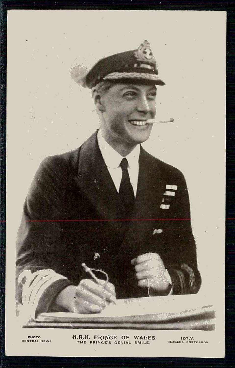 Grossbritannien, Fotokarte von Prince of Wales um 1930, ungebraucht, ...