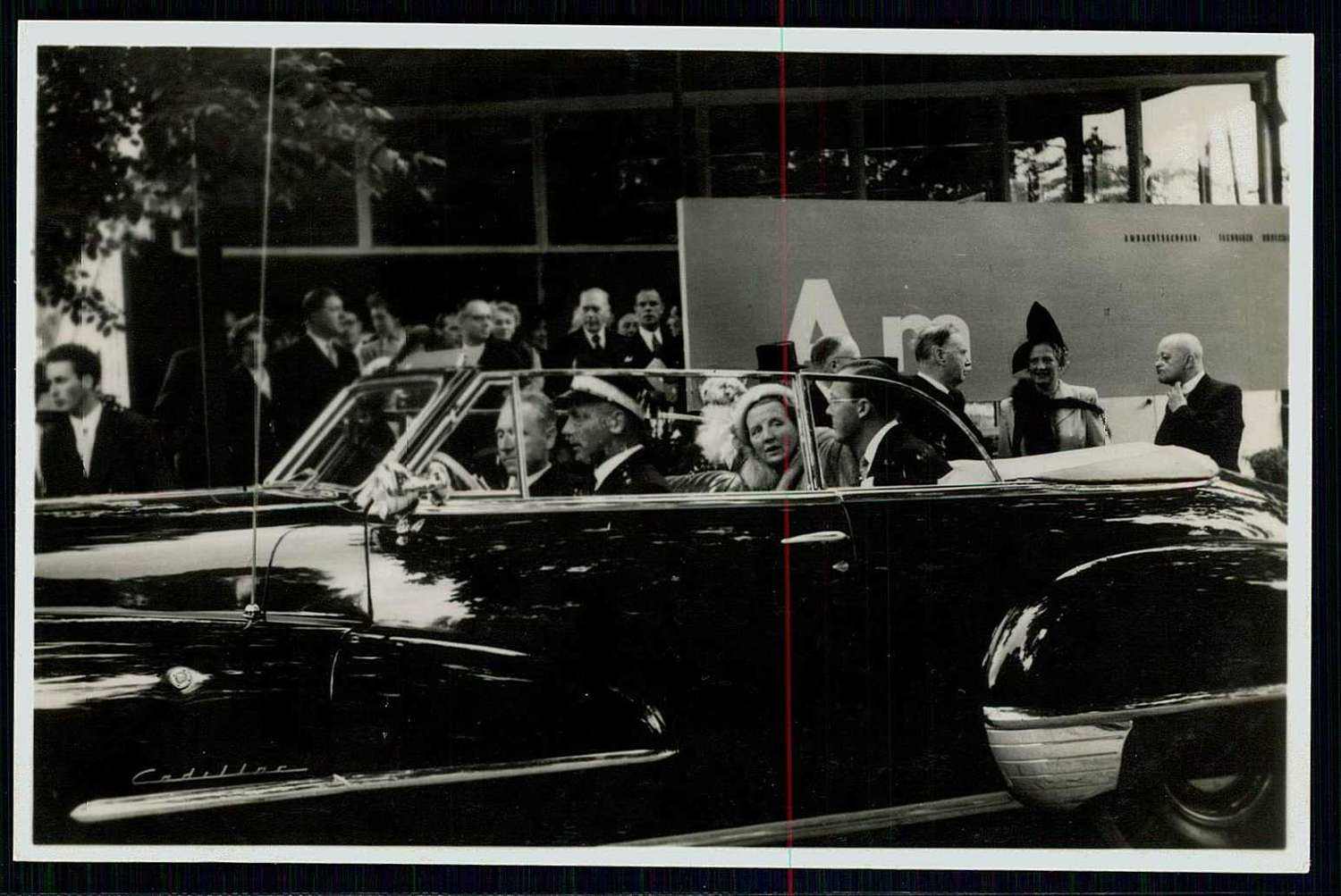 Niederlande, Erinnerungs-Pressekarte, hier Königin Juliana im ...