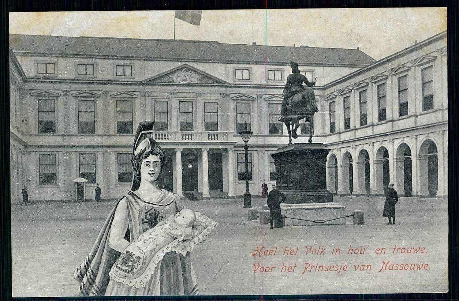 Niederlande, Erinnerungskarte an die Geburt der Prinzessin von Nassau ...