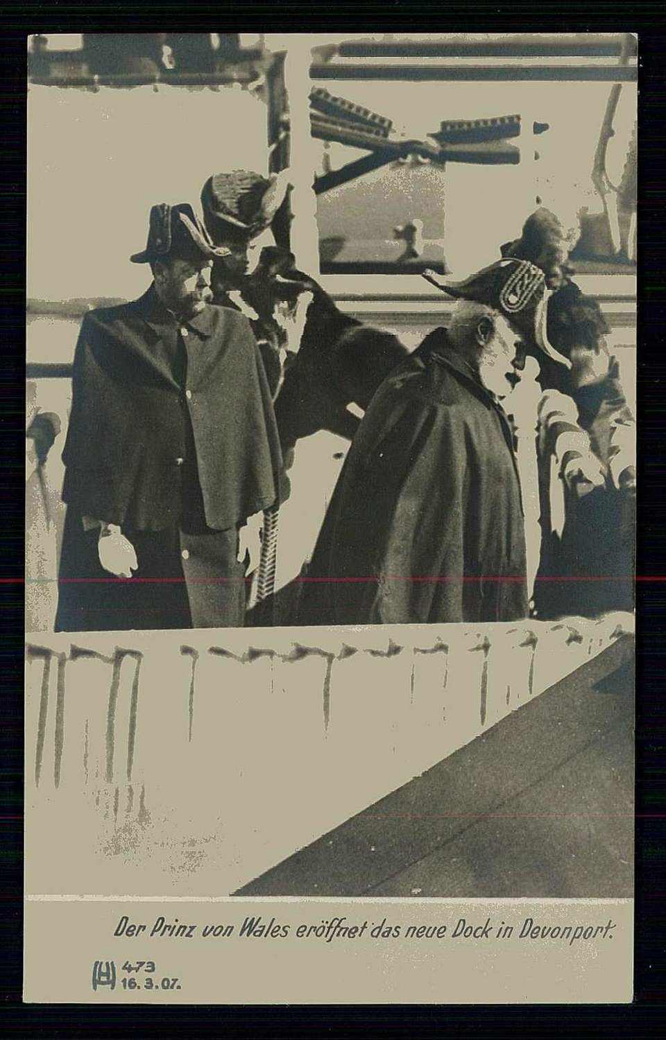 Foto-Ereigniskarte 'Der Prinz von Wales eröffnet das neue Dock in ...