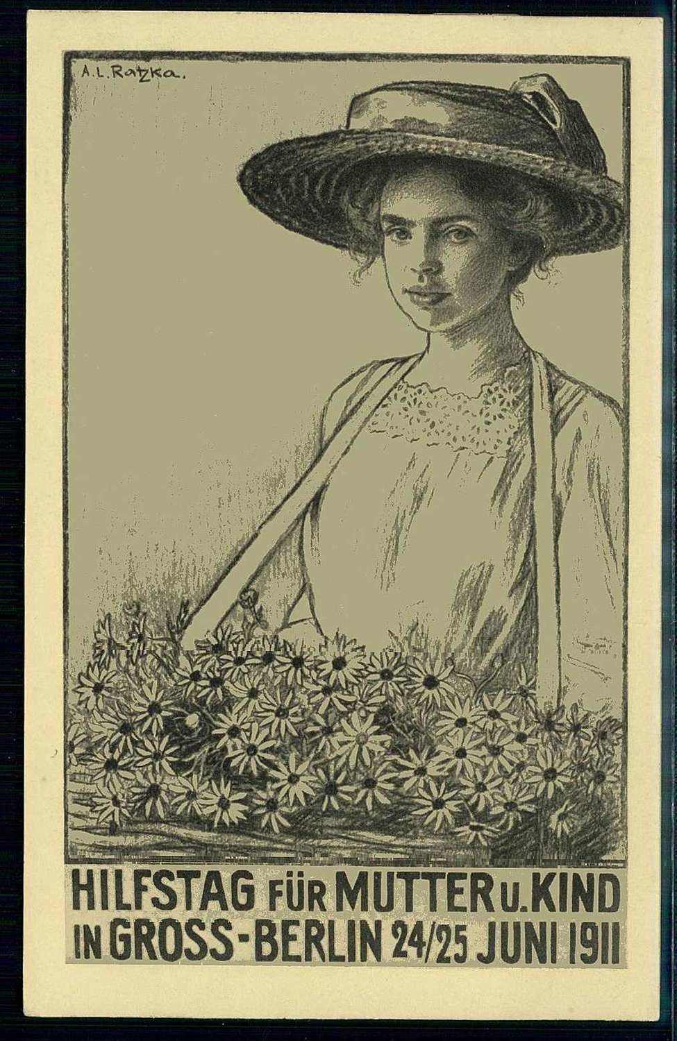 Hilfstag für Mutter und Kind in Großberlin Juni 1911, ungebraucht, ...