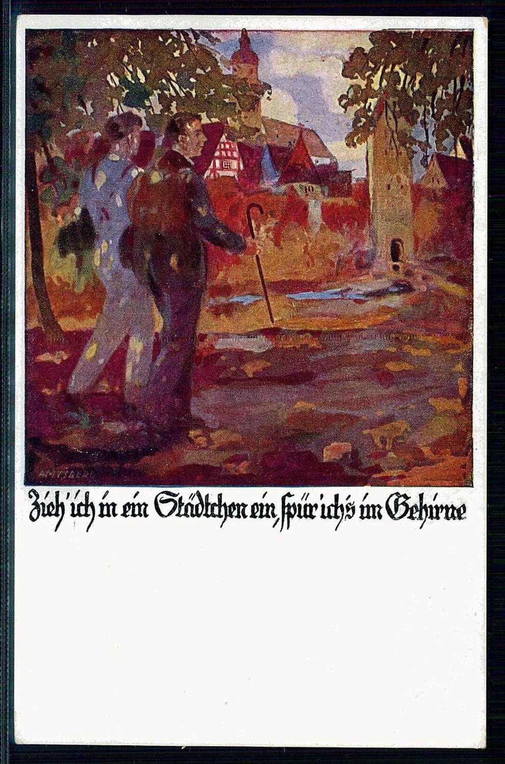 Spendenkarte der deutschen Turnerschaft zum Besten des deutschen ...