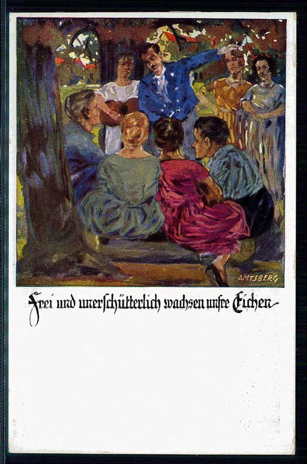 Spendenkarte der deutschen Turnerschaft zum Besten des deutschen ...