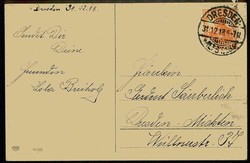 Neujahrskarte aus der Zeit des Kaiserreiches, echt gelaufen, ...