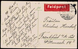 Christliche Karte 'Vater, ich rufe dich', als Feldpost 1915 gelaufen, ...