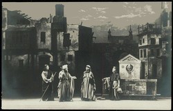 Fotokarte zu den Oberammergauer Passionsspielen 1900, hier die ...