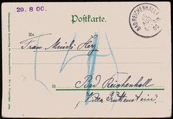 Fotokarte zu den Oberammergauer Passionsspielen 1900, hier Maria, ...