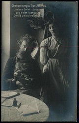 Fotokarte zu den Oberammergauer Passionsspielen 1910, hier ...