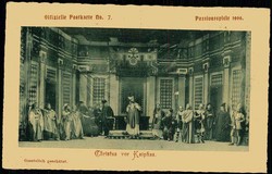 Fotokarte zu den Oberammergauer Passionsspielen 1900, hier Christus ...