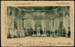 Fotokarte zu den Oberammergauer Passionsspielen 1900, hier Christus ...