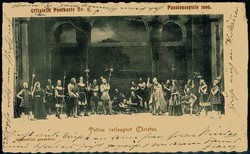 Fotokarte zu den Oberammergauer Passionsspielen 1900, hier Petrus ...