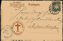 Fotokarte zu den Oberammergauer Passionsspielen 1900, hier Petrus ...