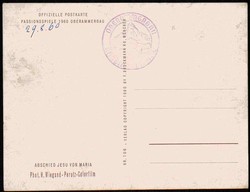 Fotokarte zu den Oberammergauer Passionsspielen 1960, hier Abschied ...