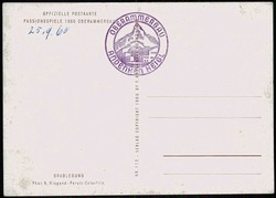 Fotokarte zu den Oberammergauer Passionsspielen 1960, hier die ...