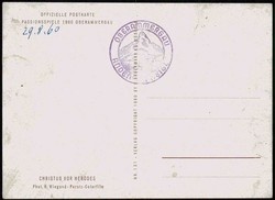 Fotokarte zu den Oberammergauer Passionsspielen 1960, hier Christus ...