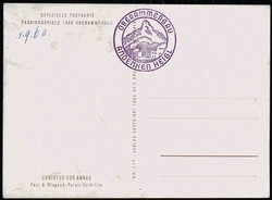 Fotokarte zu den Oberammergauer Passionsspielen 1960, hier Christus ...