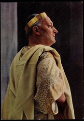 Fotokarte zu den Oberammergauer Passionsspielen 1960, hier Pilatus, ...