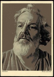 Fotokarte zu den Oberammergauer Passionsspielen 1950, hier Petrus, ...