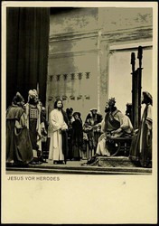 Fotokarte zu den Oberammergauer Passionsspielen 1950, hier Jesus vor ...